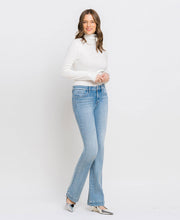 MID RISE BOOTCUT JEANS T6243