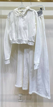 Shanna CROPPED ZIP-UP HOODIE & DRAWSTING PANTS SET