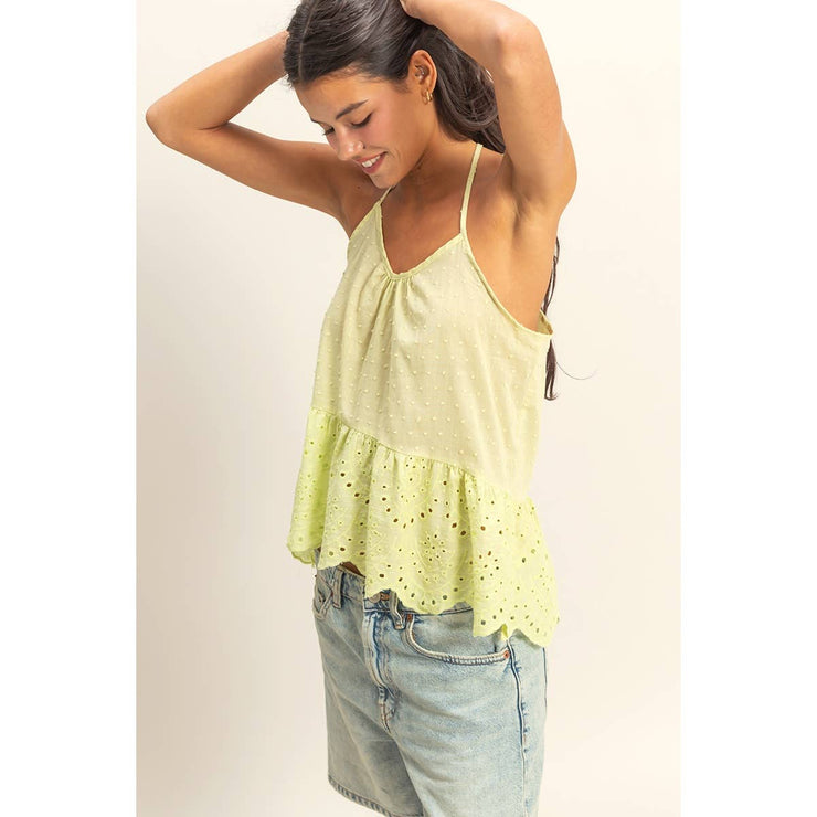 Peplum Halter Top