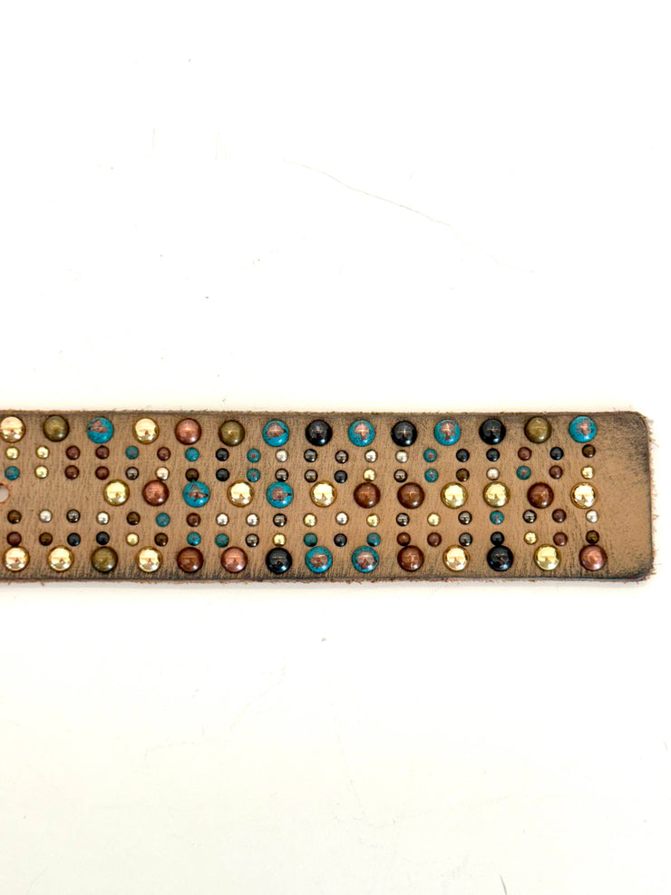Multi Colored Studded Belt