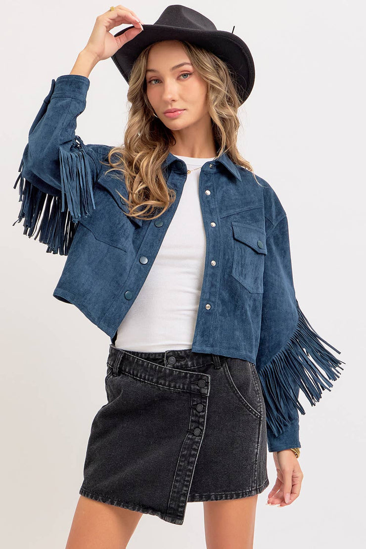 Winona WESTERN-INSPIRED SUEDE SHACKET
