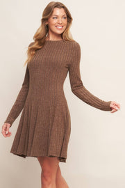 Bella brushed ribbed knit mini dress