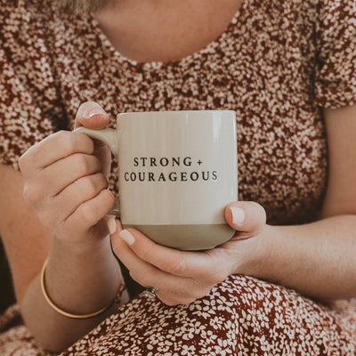"Strong + Courageous" Coffee Mug