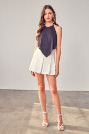 OPEN BACK TIE BOW TOP
